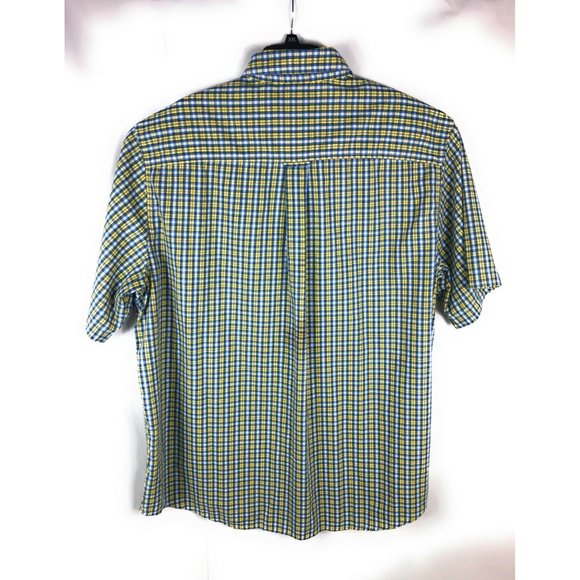 Chaps Men's 2XLT Short Sleeve Button Up Multicolor Cotton Blend Casual Shirt A9 - Picture 4 of 5
